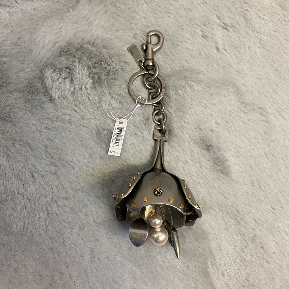 New with tags Coach bag charm/key ring